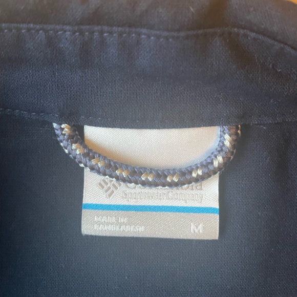 Columbia Navy Quarter Sleeve Zip Up Jacket - Picture 5 of 5